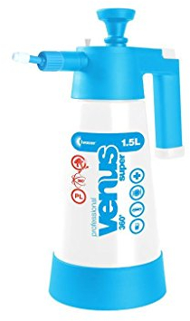 Drucksprüher Sprüher Sprayer Pumpsprüher mit druckablass Ventil Kwazar Venus 360° Viton Dichtung 1,5 L