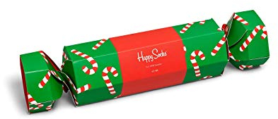 Happy Socks - Adventskalender - Limited Edtition 2018, Holiday Candy Cane Cracker 2-pack, 36-40