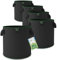 TTL Garden 5X 22L Pflanzsack aus Vlies Stoff - 5er Set 20L +10% = 22 Liter Pflanztaschen aus 300 g/m² Filz & Vliesstoff - Pflanzgefäß Pflanzbeutel für Balkon Terrasse Gewächshaus & Garten