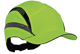 3M First Base 3 Anstoßkappe 2021867, Classic, Fluoreszierende Warnfarbe, Gelb, Standard-Schirm, 70 mm