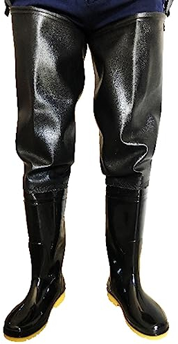 Watstiefel Watstiefel aus PVC, Watstiefel for Angeln/Umpflanzen von Setzlingen/Zucht, geeignet for Füße mit Einer Größe von 22,5 bis 30,5 cm (Color : Green, Size : 46 EU)