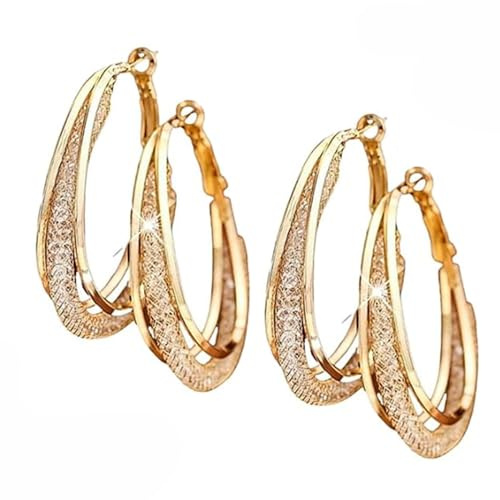 2 Pairs Lymphatic Drainage Slimming Hoop Earrings, Flysmus Halolux Lymphvity Magnetotherapy Germanium Earrings, Lymphatic Activity Hoop Acupuncture Therapy Earrings Fashion Jewelry Gift For Women