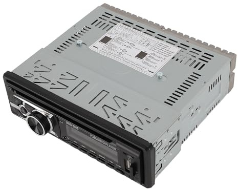 Radio de Coche de un DIN con Reproductor de CD, Estéreo de Coche con Reproductor de CD/DVD, Puerto USB, Llamadas Manos Libres y Entrada Auxiliar, Radio de Coche de un