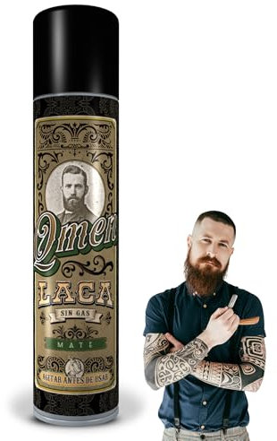 QMEN Laca Sin Gas Fijación Extra Fuerte 300 ml – Spray Fijador Profesional Sin Aerosoles, Control y Volumen, Acabado Definido y Natural, Sin Residuos, Fácil Eliminación, Eco-Respetuoso, Unisex