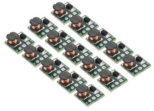 sourcing map DC-DC Boost Converter Voltage Regulator Step Up Module Mini Module 0.9-5V to 5V 0.48A for Power Adjustment Power Transformers 15 Pcs