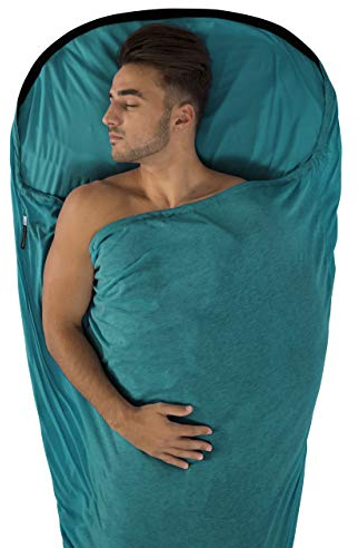SEATO SUMMIT Saco sábana ADAPTOR Coolmax momia, aqua