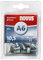 Novus 045-0075 A6 Blindnietmutter Ø6 mm Aluminium, 30 Nietmuttern, M4 Gewinde, 10.5 mm Länge, für Kunststoff und Leichtbaumaterial, Silber