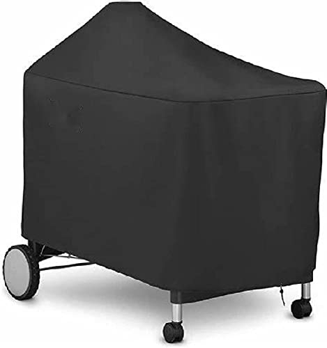 Grill Abdeckung Für 7152/7455, BBQ wasserdichte Schutzhülle Mit Kordelzug, 210D Oxford Schwarz 124 * 65 * 101cm