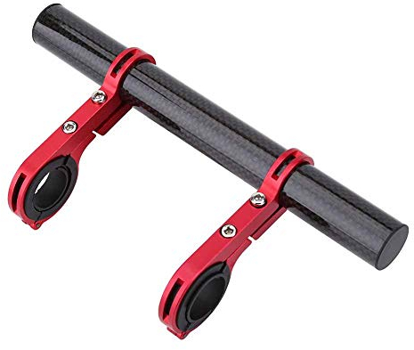Fahrrad Lenker Erweiterung 20mm Fahrrad Extender Halterung Lenkererweiterung Fahrrad Lenker Extender handlebar extender für 25,4-31,8mm Lenker für Taschenlampe Smartphones Navigationsgerät(rot)
