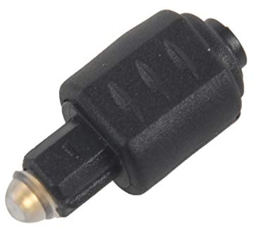 Mini adaptador de audio óptico de 3,5 mm hembra a conector Toslink digital para amplificador