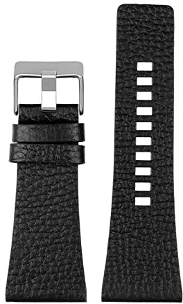 Elegantyl Correas de reloj de cuero 26mm 27mm 28mm 30mm 32mm reloj de pulsera de gran tamaño accesorios de reloj para hombre, 30mm