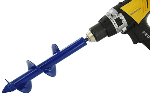 Tivoly • Foret Tarière pour Perceuse • Ø80mm & L300mm • Acier Inoxydable • Tige Hexagonale Ø8mm • Mèche de Jardin • Forage du Sol Rapide et Facile • Pour la Plantation de Fleurs et Arbustes