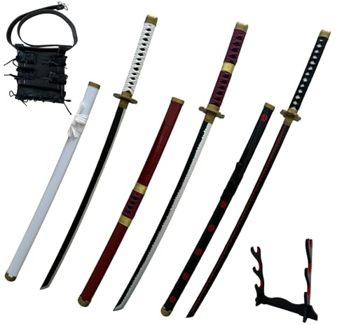Dfdvye Spada Anime Cosplay - Spada Demon Slayer 41 Pollici con Supporto per Spada e Cintura, Spada Replica Katana, Perfetta per Cosplay, Anime, Trama Originale, Performance sul palco e Come Regalo