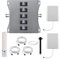 KKBSTR Amplificateur 4G Amplificateur GSM, 5 Bandes 800/900/1800/2100/2600MHz, Deux Antennes Intérieures