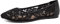 Greatonu Ladies Black Lace Ballet Flats Cut Out Ballerina Pumps for Women 6 UK/39EU