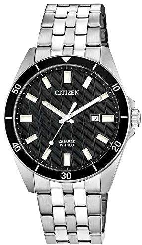 Citizen Quartz Mens Watch, Stainless Steel, Classic, Silver-Tone (Model: BI5050-54E)