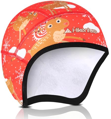 HIKENTURE Kinder Fahrrad Mütze Winter - Fahrradmütze unter Helm - Wintermütze Unterhelm-Mütze Fahrradhelm Kinder, Helm-Unterziehmütze -1140-16