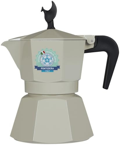 MOKAVIT Vespa World Days 2024 - Cafetiere Italienne Induction 3 Tasses, Moka Italienne Compatible Tous Feux, Cafetière Italienne Induction, Cafetière Moka Induction - Made in Italy