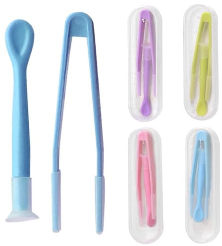 Yingjie 4 Pieces Contact Lens Remover Tool,Contact Lens Remover and Inserter Tool for Soft Lenses,Contact Lens Applicator Kit,for Outgoing, Travelling and Daily Use(Red, Green, Blue, Purple)