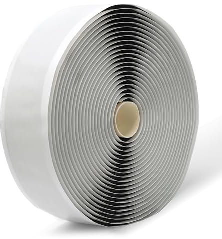 LLPT Nastro Butilico | 5 mm x 51mm x 10m | Nero | Nastro Sigillante Autoadesivo | Guarnizione Ermetica per Riparazione Camper Finestre vetri Barche Tetti Tubi EPDM (BST5110)