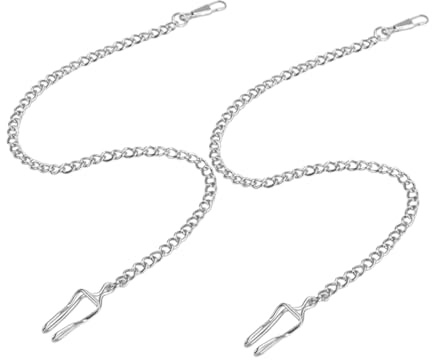 Healeved 2pezzi Catenina per Orologio da Taschino per Uomo Accessori per Creazione di Gioielli Catena per Orologi da Taschino Sostituzione della Catena per Orologio Accessorio Decorativo