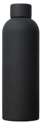 Stainless Steel Insulated Water Bottle, 500ml/750ml/1000ml, Double Wall Vacuum Sealed, Leak-Proof Design, Multiple Colours (Black, 500ml)