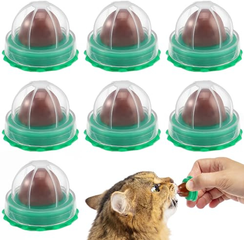 Scicalife Bola de Gatera Bocadillos para Gatos Caramelos Bola para Lamer Gatos Golosina para Gatos Pastable Nutrición Energética Bola de Caramelo Dulce para Lamer para Gatos Gatitos