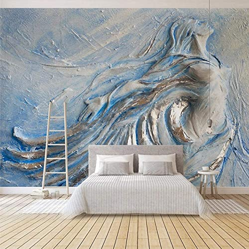 Papier Peint Mural Pelable Et Collable Pour Salle De Bain Papier Peint Amovible Pour Chambre À Coucher Portrait En Relief 3D Render Autocollants Muraux Auto-Adhésifs 3D Stickers Affiches Murales Amov