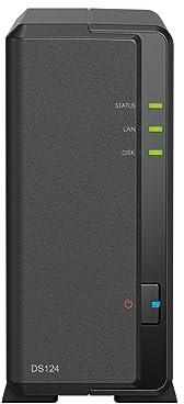 Synology DS124 1-Bay Diskstation NAS (Realtek RTD1619B 4-Core 1.7 GHz 1GB DDR4 RAM 1xRJ-45 1GbE LAN-Port) 2TB Bundle mit 1x 2TB Seagate IronWolf