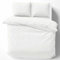Cotton Castle Bettwäsche Bettgarnitur Bettbezug 100% Baumwolle 135x200 155x220 200x200 200x220, Farbe:Weiß, Größe:200 x 220 cm