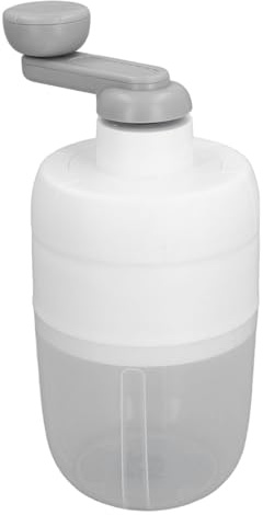 Iskross, Bärbar Manuell Rakad Konmaskin med Blad i Rostfritt Stål, 1L Transparent Hink, Handvev Isbrytare för Camping, Fester, Cocktails