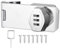 Litensh Cerradura de cerradura de contraseña para gabinete, cerradura de combinación giratoria, antirrobo, cerradura de puerta sin llave, para puerta de granero, jardín, cajón, armario, plateado, 7,6