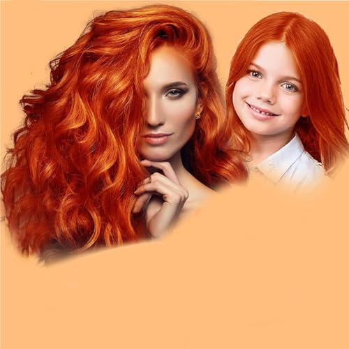HaiolorPro Tinte temporal para el cabello naranja, lavable, cera para hombres y mujeres, máscara para fiestas o cosplay, productos para teñir el cabello sin desorden (naranja)