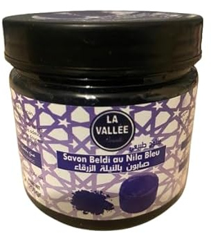 Jabón Negro Natural Beldi en Nila Azul - Exfoliante Cuerpo y Cara Nutritiva