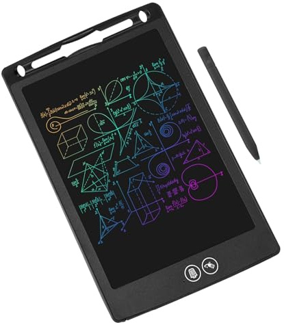 Bloc-notes LCD sensible à la pression de 21,6 cm - Écran effaçable - Portable - Outil de prise de notes pour enfants - Professionnel - Réutilisable - Planche à dessin effaçable