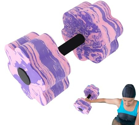 Haltères d'exercice aquatique - Équipement d'entraînement aquatique - Accessoires d'entraînement de piscine réutilisables - Équipement d'aérobic hydro-aérobic - Haltères de natation légères