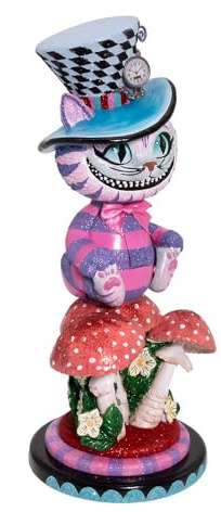 Kurt Adler HA0573 15 Hollywood Cheshire Cat Nutcracker, Multicolor