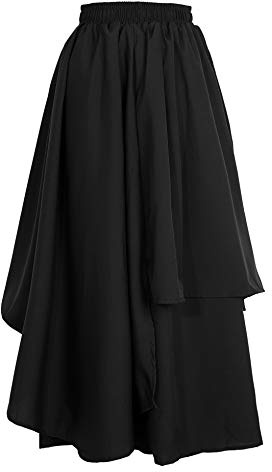 Life Palette Japanese Style Samurai Hakama Harem Pants Men Women Yoga Ninja Pants Black… One Size