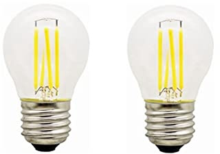 PONNYC DC 12V LED Ampoule de Filament G45 LED Ampoule 4 Watt E26 E27 Lampe de Base Moyenne LED Éclairage de Batterie de 12 Volts Basse Tension LED Jardin Paysagiste extérieur Solaire 2-Pack (Couleur