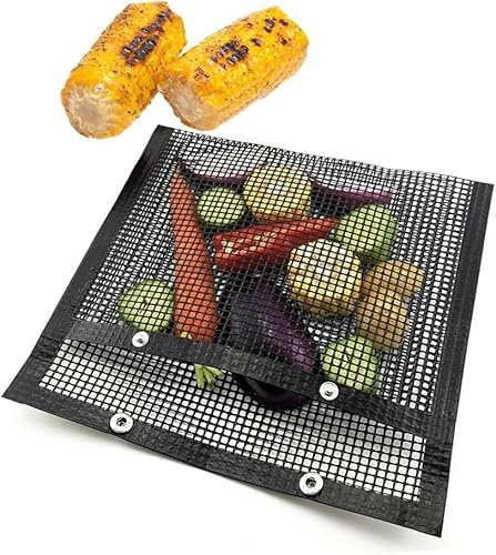 BBQ Mesh Grillpåsar, Nonstick Bake Bag Värmebeständig Grillpåse Utomhusgrillredskap Återanvändbar för Träkol Elektriska Grillar Högtemperaturbeständighet Grönsaker Påsar Acce