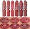 Beteligir 6 Colors Matte Lipstick Set Smooth Nude Lip Stick Matte Lippenstift Set Langanhaltende wasserdichte Non-Stick Cup Nude Farbe Lip Make-up Geschenk Set für Mädchen und Frauen (02, Set)
