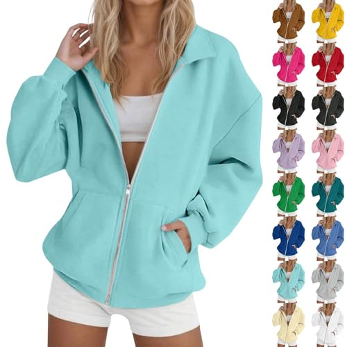 Sudadera para mujer sin capucha, chaqueta tipo blusón, chaqueta deportiva, chaqueta para correr, chaqueta de entrenamiento, chaqueta de forro polar, chaqueta de invierno, chaqueta con cremallera