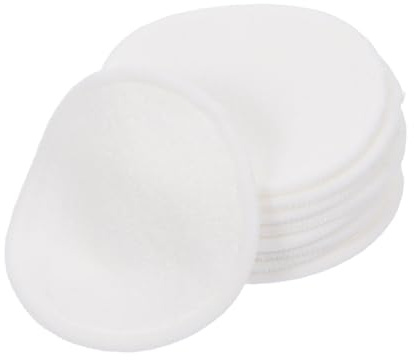 DECORNIJIA 10 Piezas Reutilizar algodón desmaquillante Pads de maquillaje reutilizable almohadillas faciales redondas de algodón toallitas de maquillaje reutilizables blanco