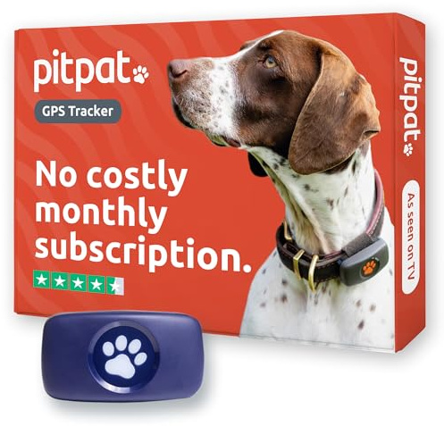PitPat GPS Dog Tracker No Monthly Fees - Pet Tracker for All Dogs