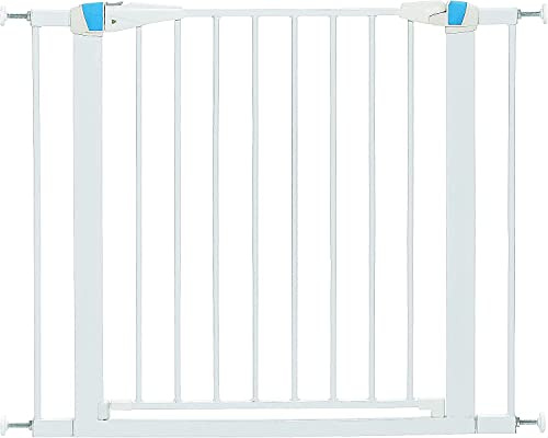 MidWest Homes for Pets - Puerta para mascota con tira brillante fosforescente, alto de 73,66 cm, en acero con barrotes, ancho de 96,52 cm, el marco se ilumina en la oscuridad, 2929SG-GL, blanco roto
