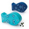 Excelsa Ocean Set Salz/Pfeffer, Keramik, hellblau, 2 Einheiten