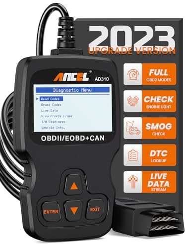 ANCEL AD310 Car OBD2 Scanner Vehicle Code Reader Engine System Fault CAN Diagnostic Scan Tool Classic Enhanced Universal OBD Diagnosis-Black