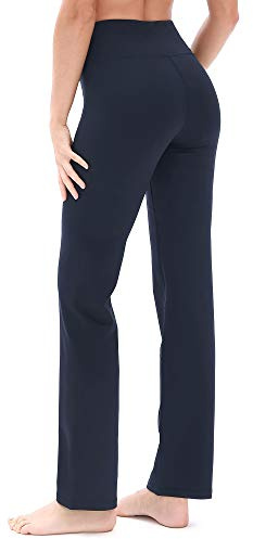 icyzone Dam bootcut yogabyxor långa sportbyxor hög midja flare fitness träningsbyxor