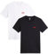 Levi's Herren 2-Pack Crewneck Graphic Tee T-Shirt, Chesthit White / Caviar, XL