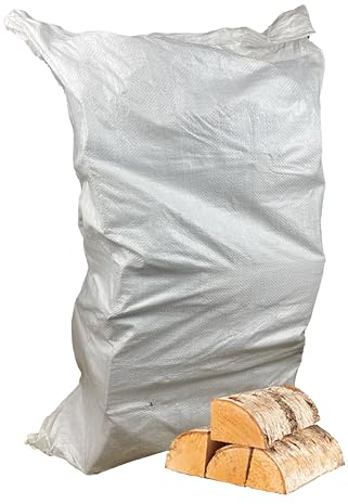 AMOS Kiln Dried Hardwood Birch Chunky Firewood Logs 60L for Fireplaces, Stoves, Fire Pits, Pizza Ovens, Chimineas, BBQ, Wood Burner Under 20% Moisture Ready to Burn Sustainably Sourced
